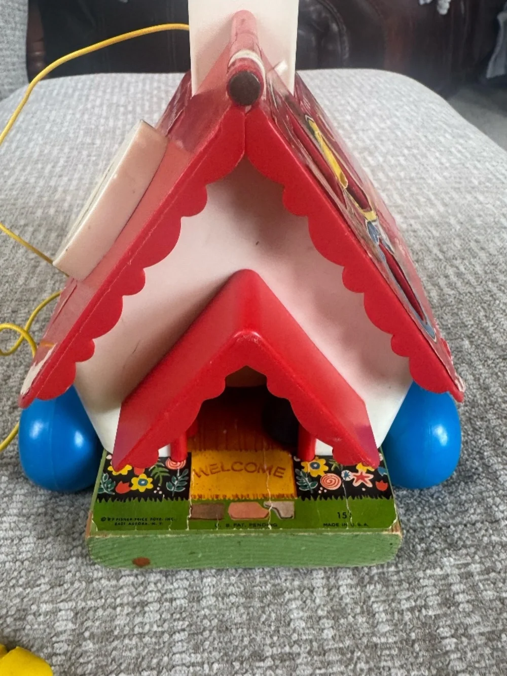 Vintage 1967 Fisher Price Goldilocks & 3 Bears Playhouse #151 Complete + Extras